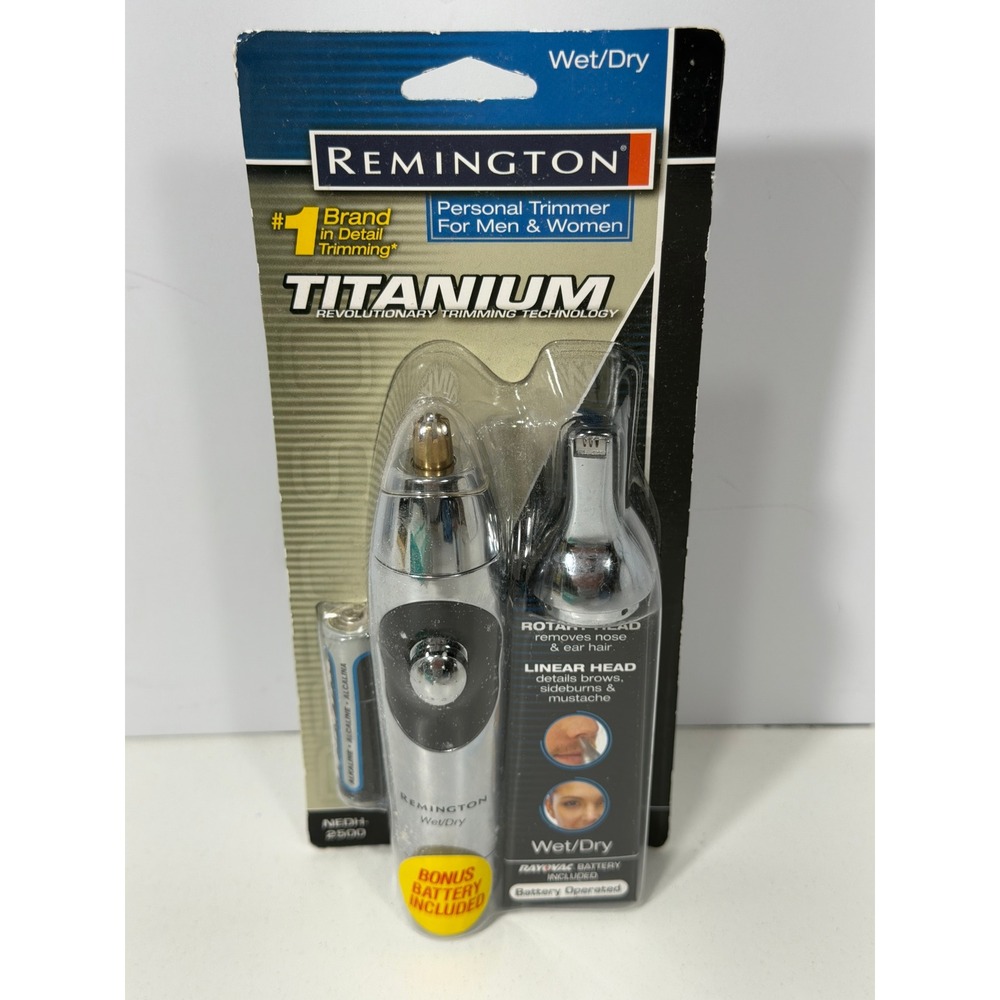 Remington NEDH-2500 Titanium Precision Pro Personal Trimmer Wet/Dry READ desc